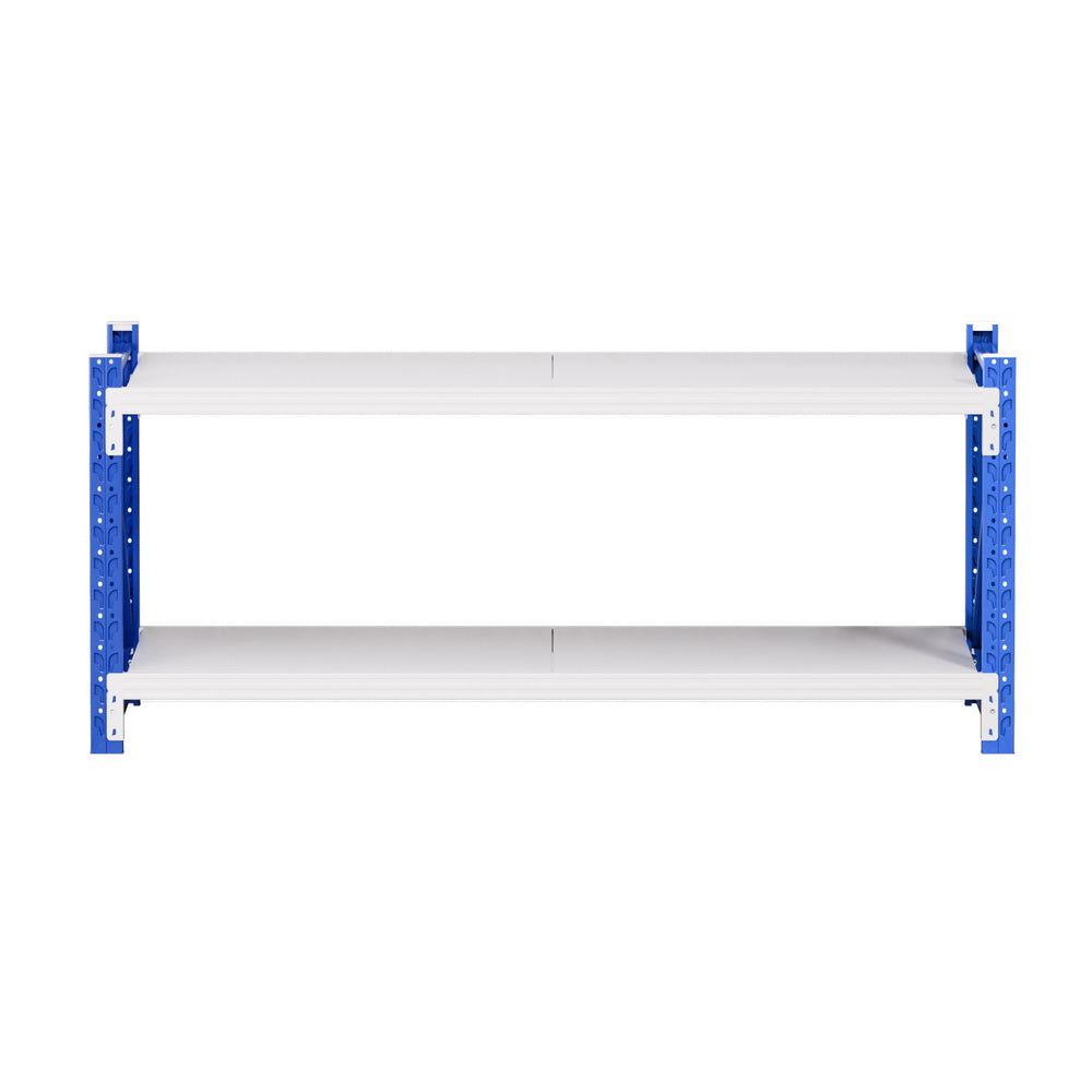 Giantz 2x 0.9M Garage Shelving Workbench Warehouse Rack WR-F-20060-900BG-ABX2