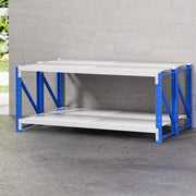 Giantz 2x 0.9M Garage Shelving Workbench Warehouse Rack WR-F-20060-900BG-ABX2