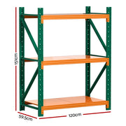 Giantz 1.2Mx1.5M Garage Shelving Warehouse Rack WR-F-20120-150GO-ABC