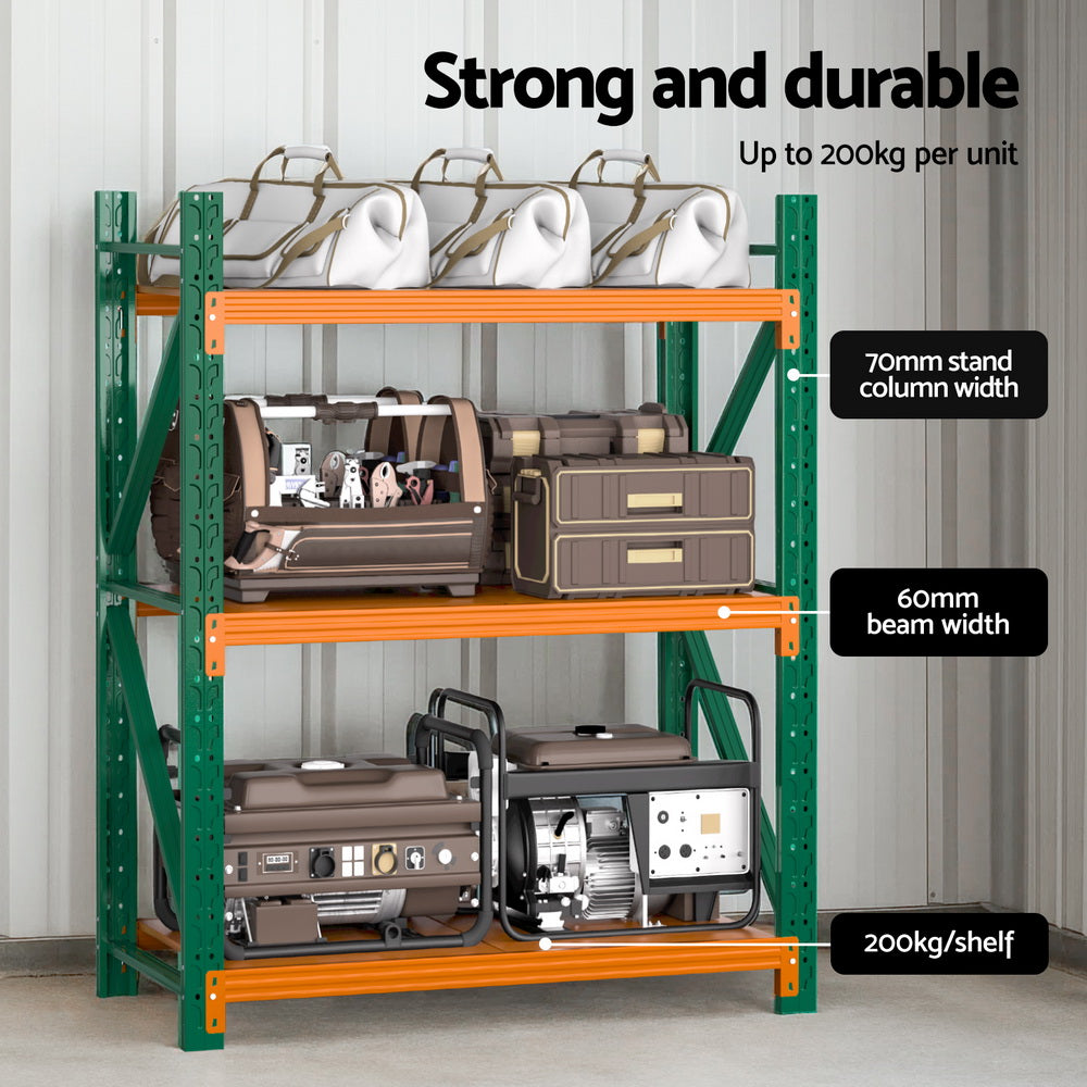Giantz 1.2Mx1.5M Garage Shelving Warehouse Rack WR-F-20120-150GO-ABC
