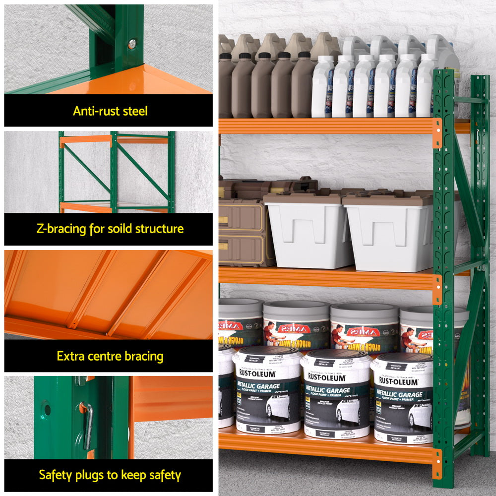 Giantz 1.2Mx1.5M Garage Shelving Warehouse Rack WR-F-20120-150GO-ABC