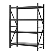 2Mx1.5M Giantz Garage Shelving Warehouse Rack Black WR-F-20150-200BK-ABC