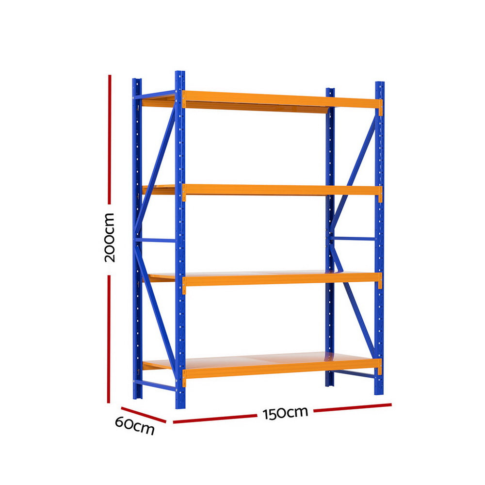 Giantz 2Mx1.5M Warehouse Shelving Garage Rack WR-F-20150-200BO-ABC