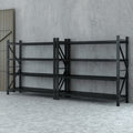 Giantz 4Mx1.8M Garage Shelving Warehouse Rack Black WR-F-20186-200BK-ABCX2