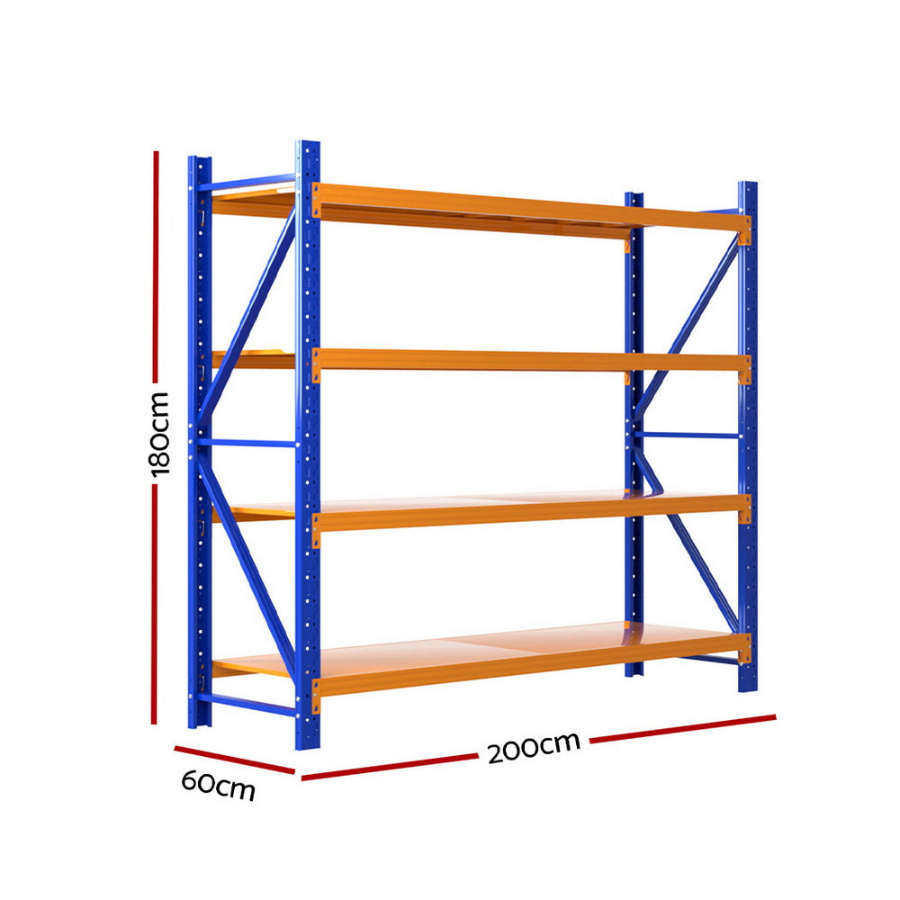 Giantz 2Mx1.8M Warehouse Shelving Garage Rack WR-F-20186-200BO-ABC