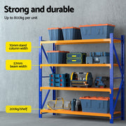 Giantz 2Mx1.8M Warehouse Shelving Garage Rack WR-F-20186-200BO-ABC
