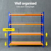 Giantz 2Mx1.8M Warehouse Shelving Garage Rack WR-F-20186-200BO-ABC