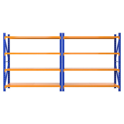 Giantz 4Mx1.8M Warehouse Shelving Garage Rack WR-F-20186-200BO-ABCX2