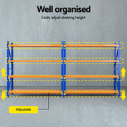 Giantz 4Mx1.8M Warehouse Shelving Garage Rack WR-F-20186-200BO-ABCX2