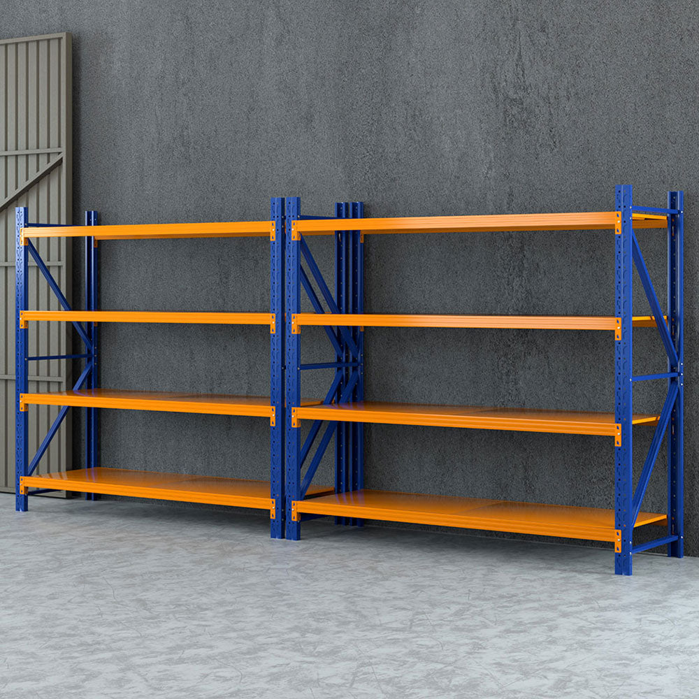 Giantz 4Mx1.8M Warehouse Shelving Garage Rack WR-F-20186-200BO-ABCX2