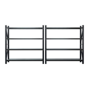 Giantz 4Mx2M Garage Shelving Warehouse Rack Black WR-F-20205-200BK-ABCX2