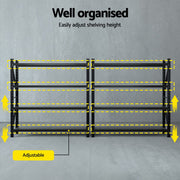 Giantz 4Mx2M Garage Shelving Warehouse Rack Black WR-F-20205-200BK-ABCX2