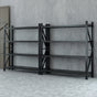 Giantz 4Mx2M Garage Shelving Warehouse Rack Black WR-F-20205-200BK-ABCX2