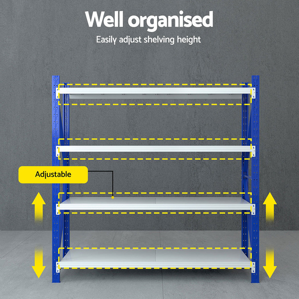 Giantz 2Mx2M Warehouse Shelving Garage Rack WR-F-20206-200BG-ABC