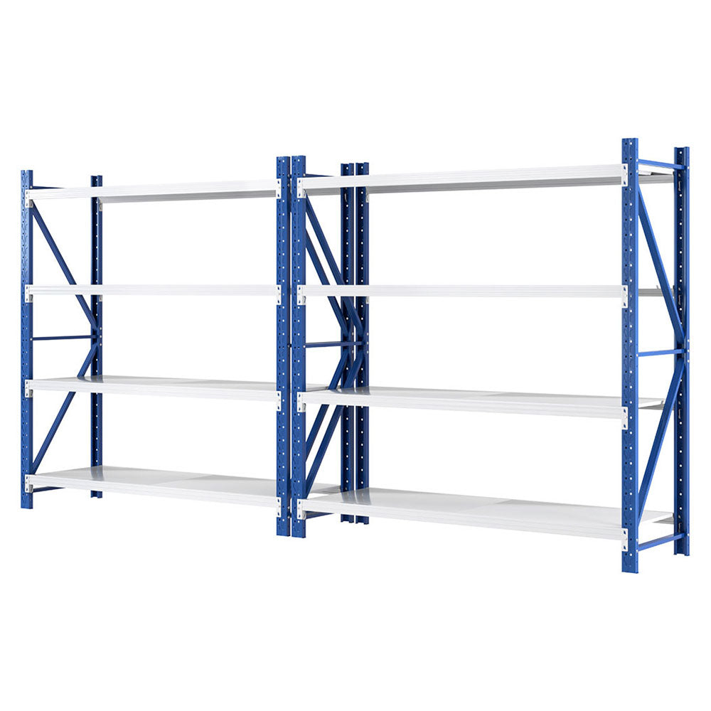 Giantz 4Mx2M Garage Shelving Warehouse Rack Blue WR-F-20206-200BG-ABCX2