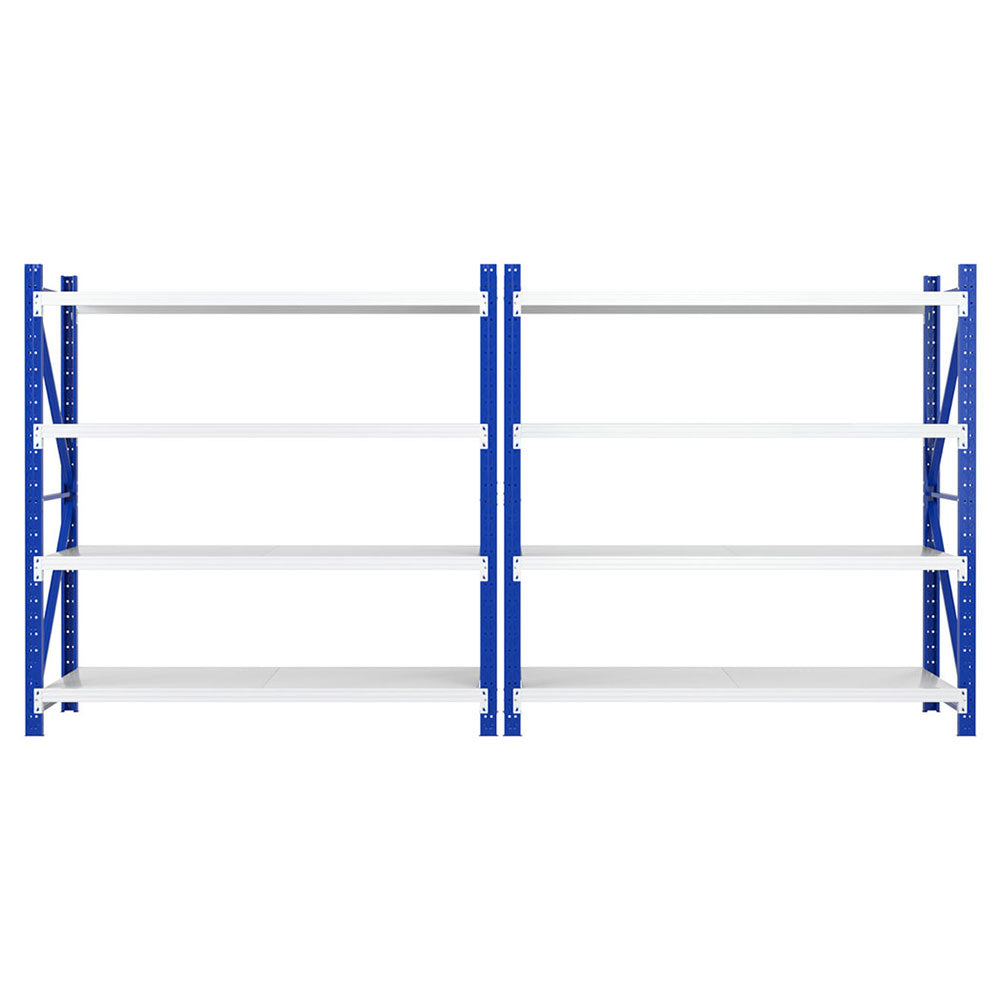 Giantz 4Mx2M Garage Shelving Warehouse Rack Blue WR-F-20206-200BG-ABCX2