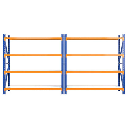 Giantz 4Mx2M Garage Shelving Warehouse Rack Orange WR-F-20206-200BO-ABCX2