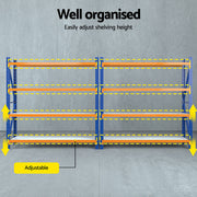 Giantz 4Mx2M Garage Shelving Warehouse Rack Orange WR-F-20206-200BO-ABCX2