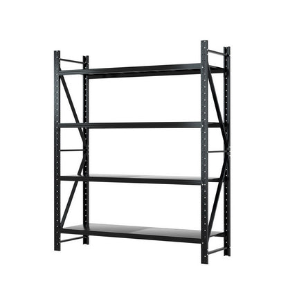 Giantz 2.4Mx2M Warehouse Shelving Garage Rack WR-F-20246-200BK-ABC