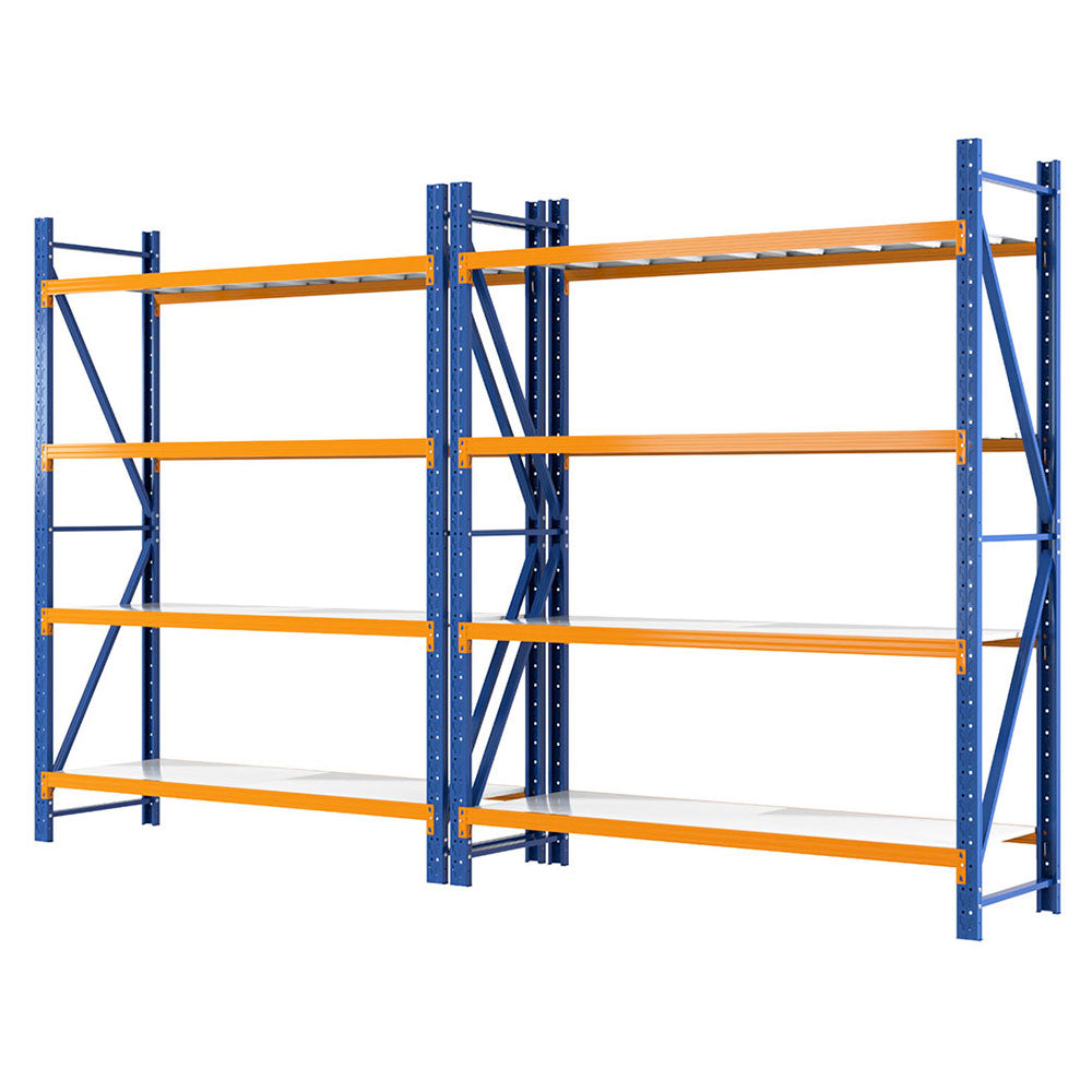 Giantz 4Mx2.4M Garage Shelving Warehouse Rack WR-F-20246-200BO-ABCX2