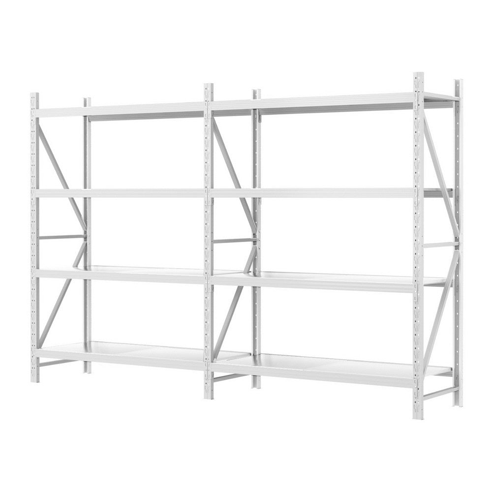 3Mx2M Giantz Garage Shelving Warehouse Rack WR-F-30006-200WH-ABC