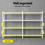 3Mx2M Giantz Garage Shelving Warehouse Rack WR-F-30006-200WH-ABC