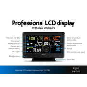 Devanti Wireless WiFi Professional Weather Station Solar Sensor LCD UV Light WS-H2950-WIFI-MF-UVL