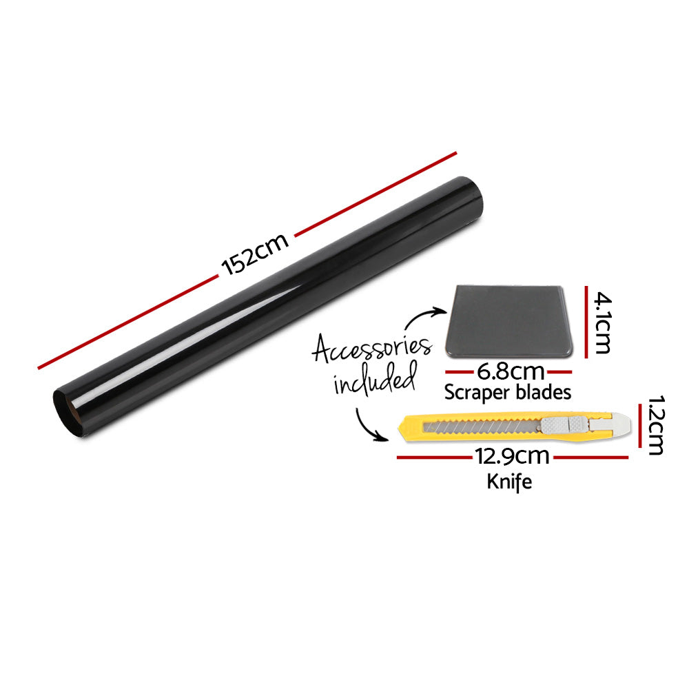 Giantz Window Tint Film Black Commercial Car Auto House Glass 152cm x 30m VLT 35% WTINT-152CM-VLT35