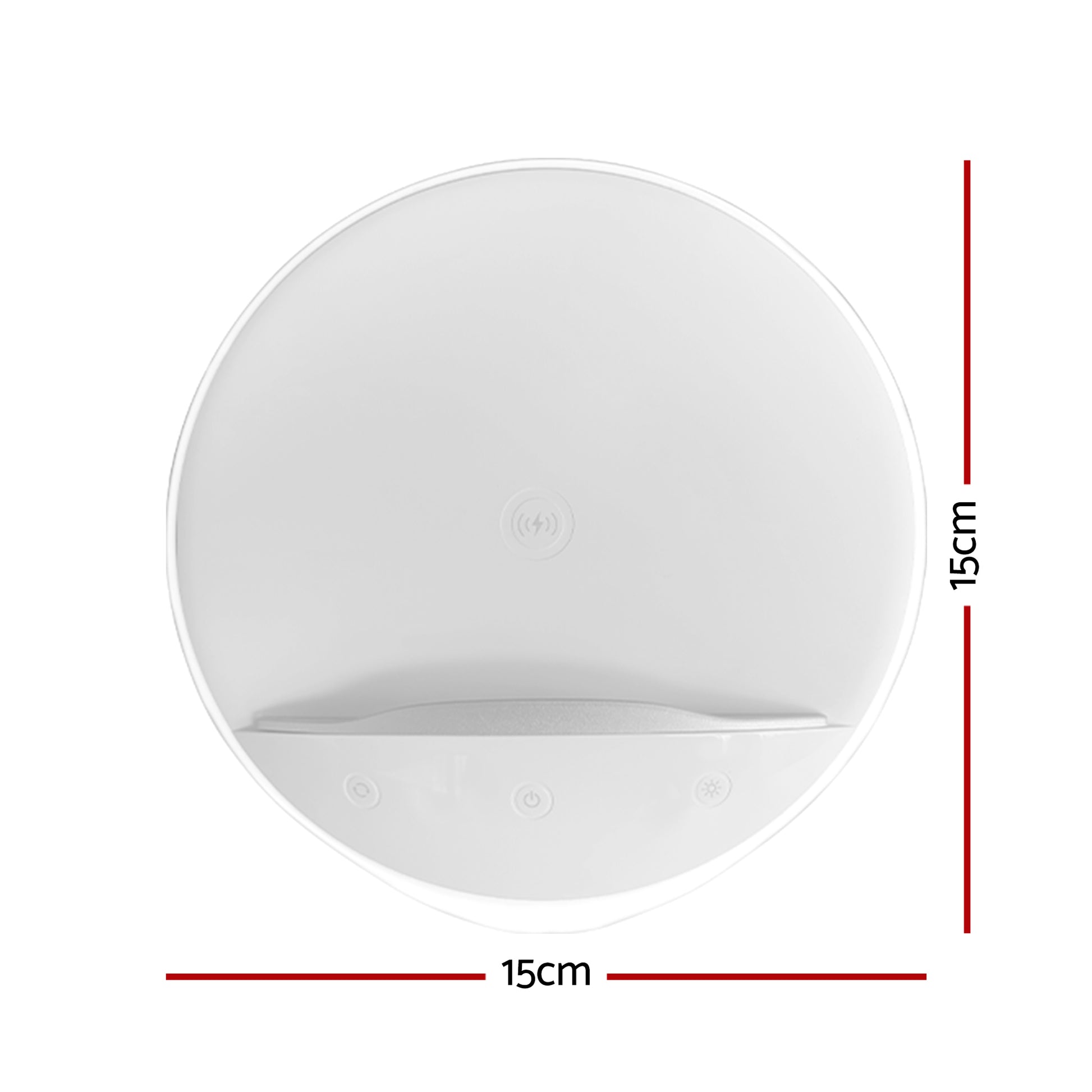 AIPOWER Bedside Lamp with Wireless Charger and Phone Holder Touch XFAP-KR02P-WH-CN