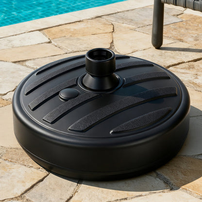Instahut Outdoor Umbrella Base Weight Round Plastic Pole Holder 35-38mm Beach XFEL-BASE-UMB-38X14