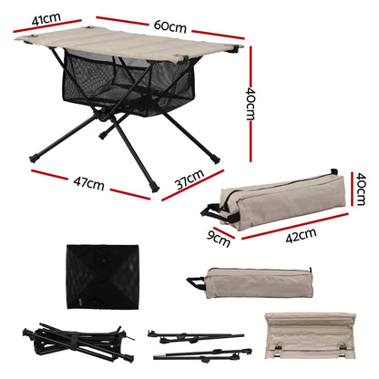 Weisshorn Folding Camping Table Portable Picnic Desk Camp Furniture XFEL-CAMP-600D-KK