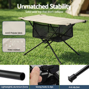 Weisshorn Folding Camping Table Portable Picnic Desk Camp Furniture XFEL-CAMP-600D-KK