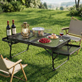 Weisshorn Camping Table Mesh Desktop Lightweight Portable Outdoor Folding Grill Desk XFEL-CAMP-HOLE-BK