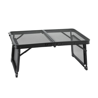 Weisshorn Camping Table Mesh Desktop Lightweight Portable Outdoor Folding Grill Desk XFEL-CAMP-HOLE-BK