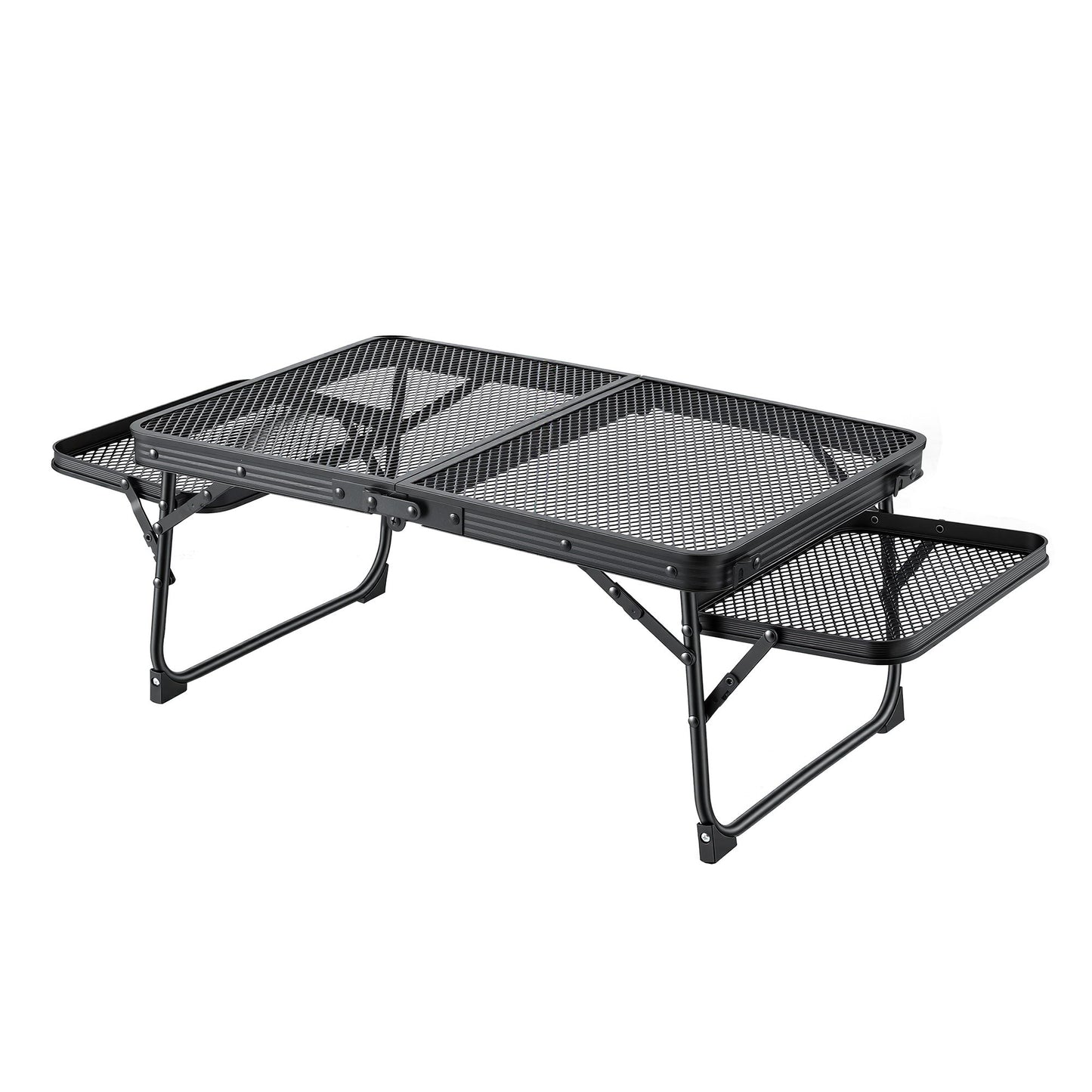Weisshorn Camping Table Mesh Desktop Lightweight Portable Outdoor Folding Grill Desk XFEL-CAMP-HOLE-BK