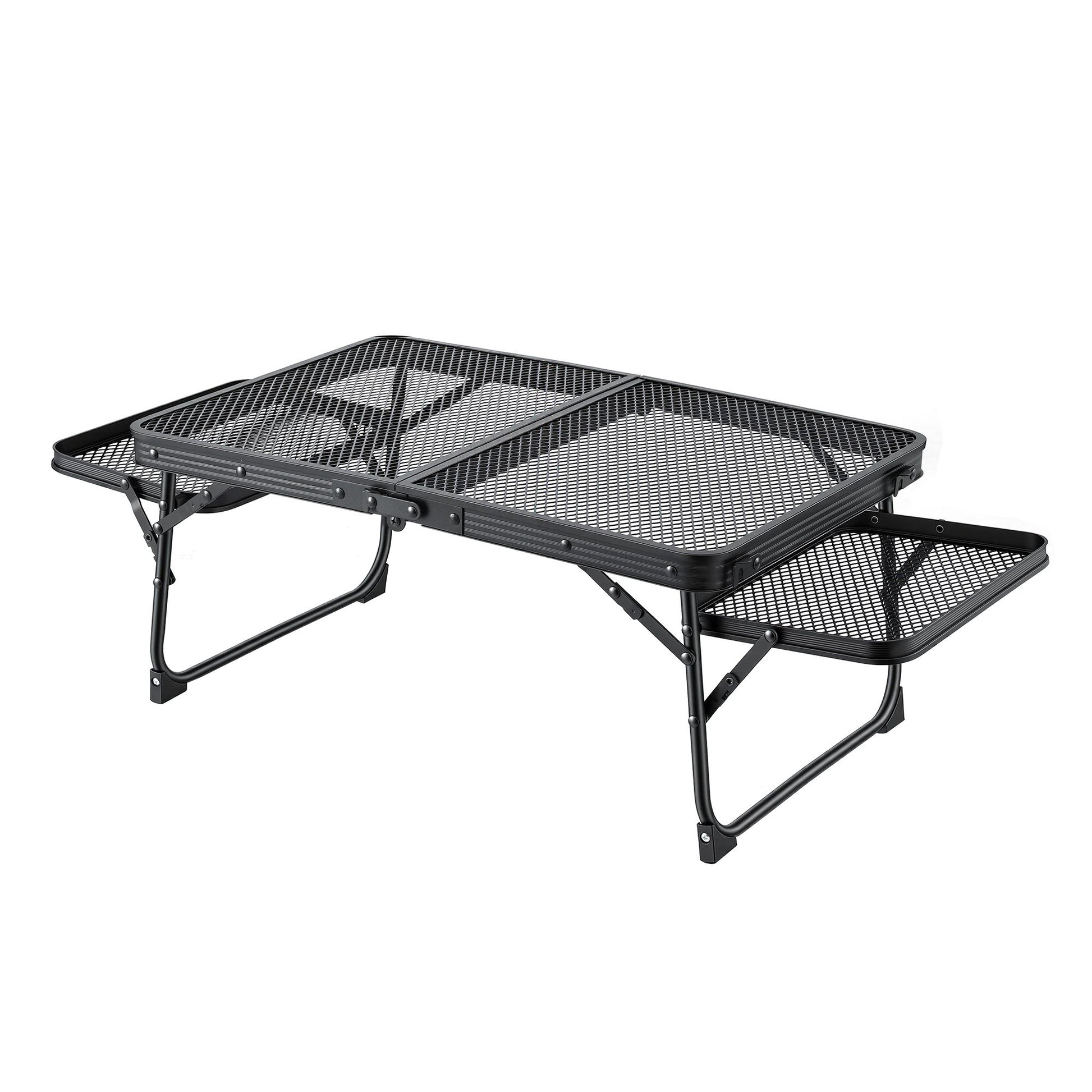 Weisshorn Camping Table Mesh Desktop Lightweight Portable Outdoor Folding Grill Desk XFEL-CAMP-HOLE-BK