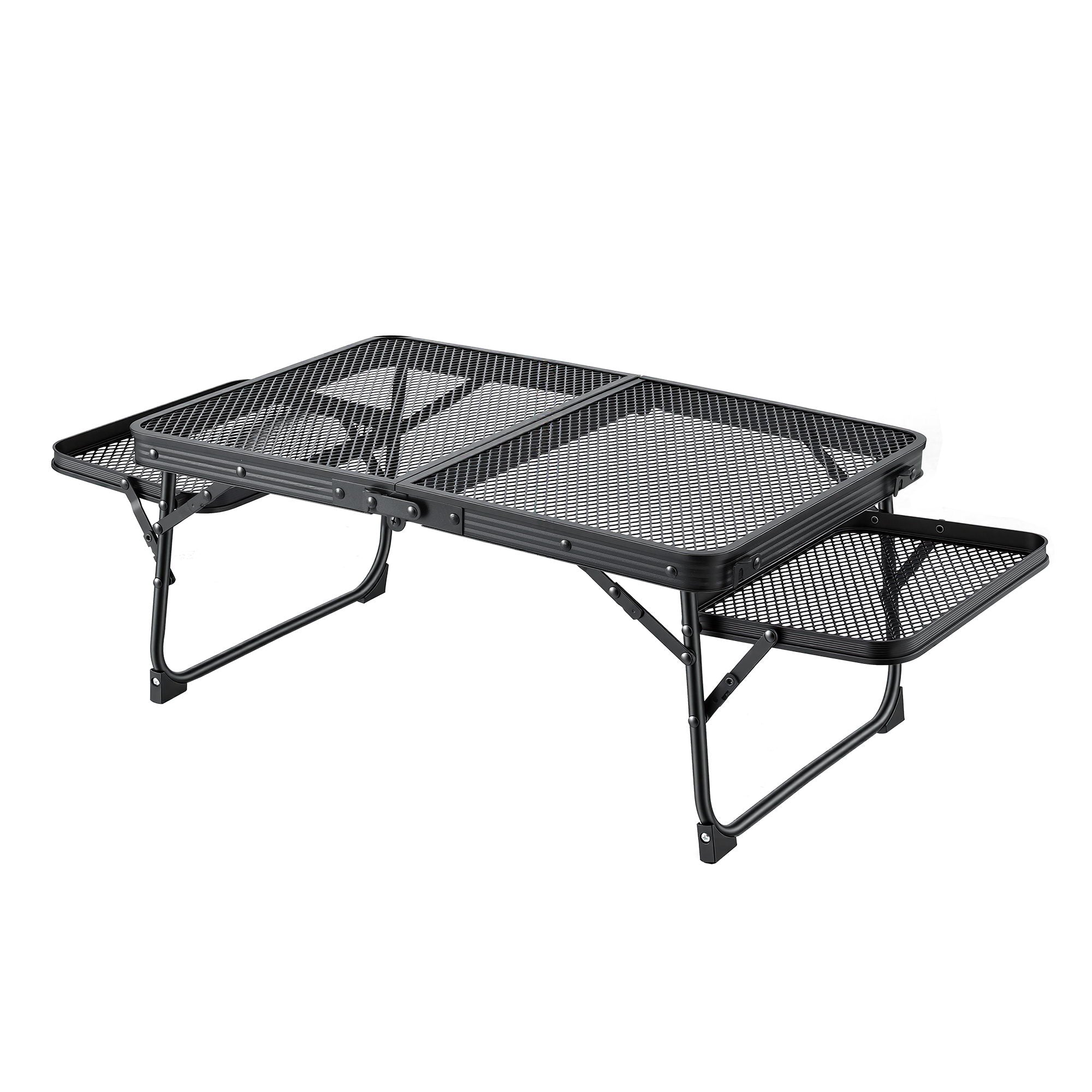 Weisshorn Camping Table Mesh Desktop Lightweight Portable Outdoor Folding Grill Desk XFEL-CAMP-HOLE-BK