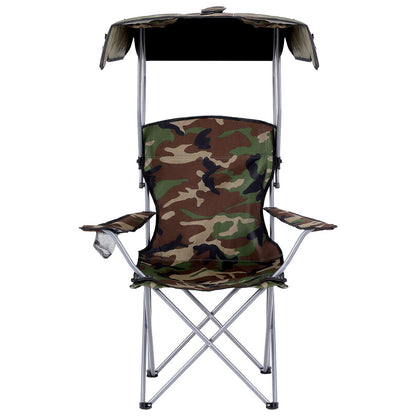 Weisshorn Camping Chair With Canopy Folding Outdoor Portable Seat Lightweight Beach Picnic Fishing Capacity XFEL-CAMP-UM-CGN