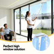Giantz Window Cleaner Mirror Car, Spray Scrub Squeegee 136cm Extendable Long Handle with Water Tank 3 XFEL-CLEAN-HAND-WH