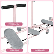 Everfit Foldable Ski Exercise Machine Leg Thigh Trainer Home Fitness Cardio Pink XFEL-FIT-LEG-STL-97-FLD-PK
