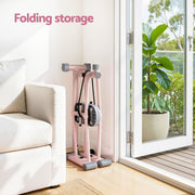 Everfit Foldable Ski Exercise Machine Leg Thigh Trainer Home Fitness Cardio Pink XFEL-FIT-LEG-STL-97-FLD-PK