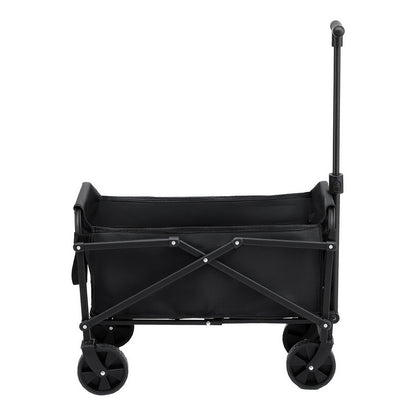Gardeon Garden Cart Folding Trolley Camping Wagon Barrow Outdoor Beach Black XFEL-GCT-OX-BK