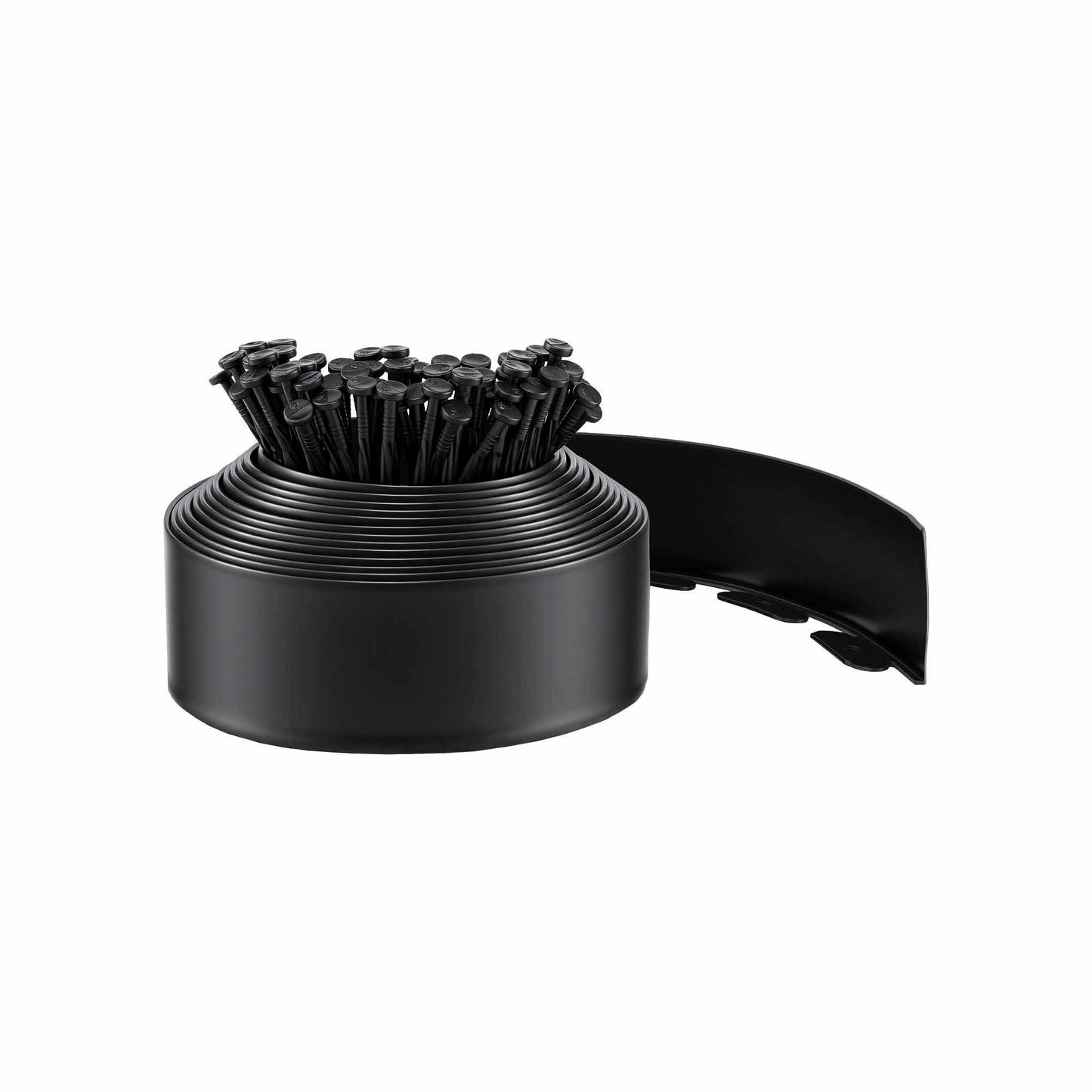 Green Fingers Garden Edging 33ft 30pcs Flexible Garden Border Plastic Lawn Edging Black XFEL-GED-33FT-30PCS-BK