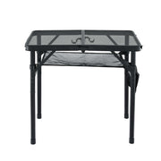 Gardeon BBQ Camp Table, 60*40*56 Portable Foldable Lightweight Grill Outdoor Metal Table 2.5kg XFEL-TABLE-MESH-60-BK