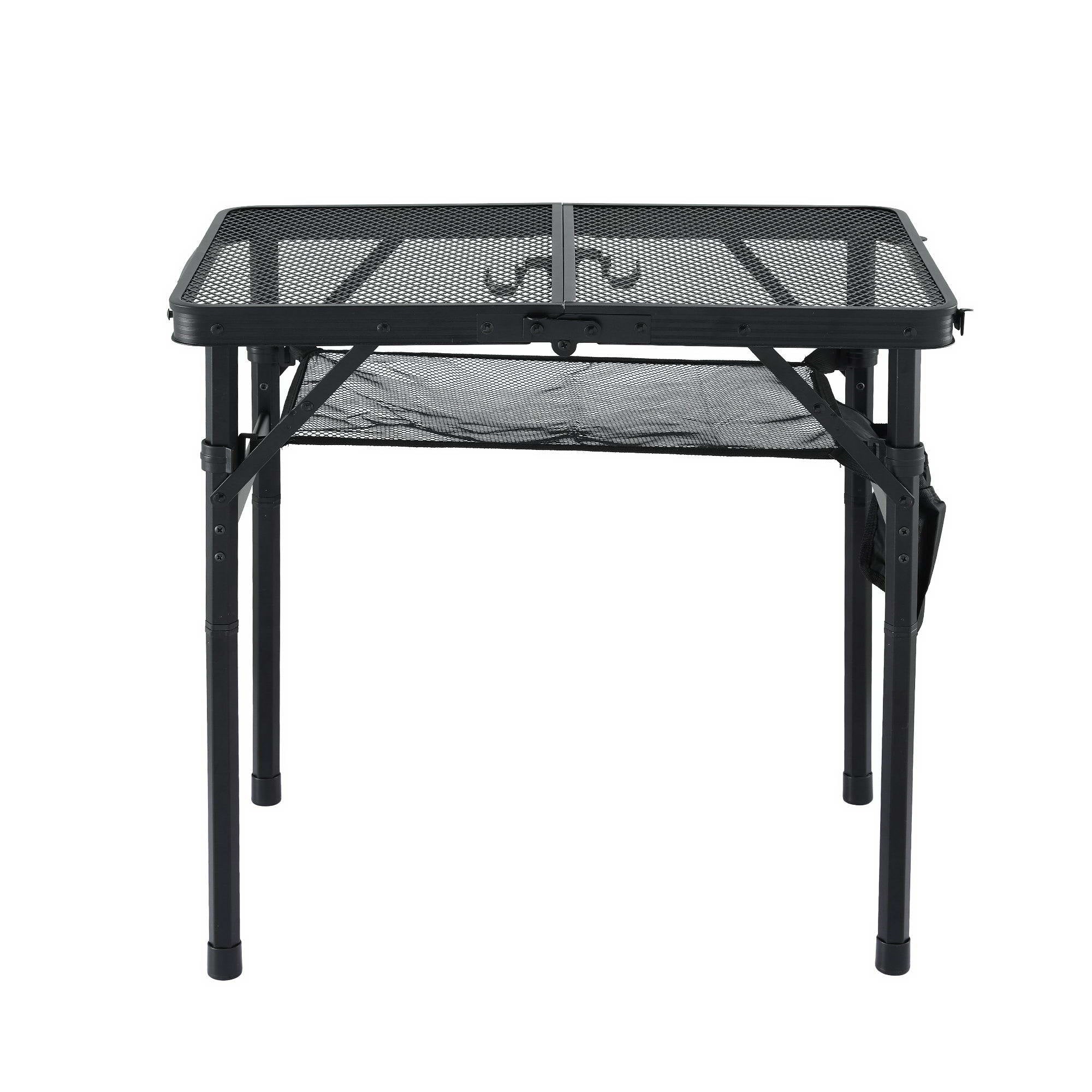 Gardeon BBQ Camp Table, 60*40*56 Portable Foldable Lightweight Grill Outdoor Metal Table 2.5kg XFEL-TABLE-MESH-60-BK