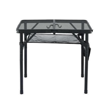 Gardeon BBQ Camp Table, 60*40*56 Portable Foldable Lightweight Grill Outdoor Metal Table 2.5kg XFEL-TABLE-MESH-60-BK