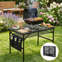 Gardeon BBQ Camp Table, 90*60*66 Portable Foldable Lightweight Grill Outdoor Metal Table 3.9kg XFEL-TABLE-MESH-90-BK
