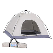 Weisshorn Camping Tent Instant Tent Pop up 2 Person Outdoor Hiking Tents Hiking Beige