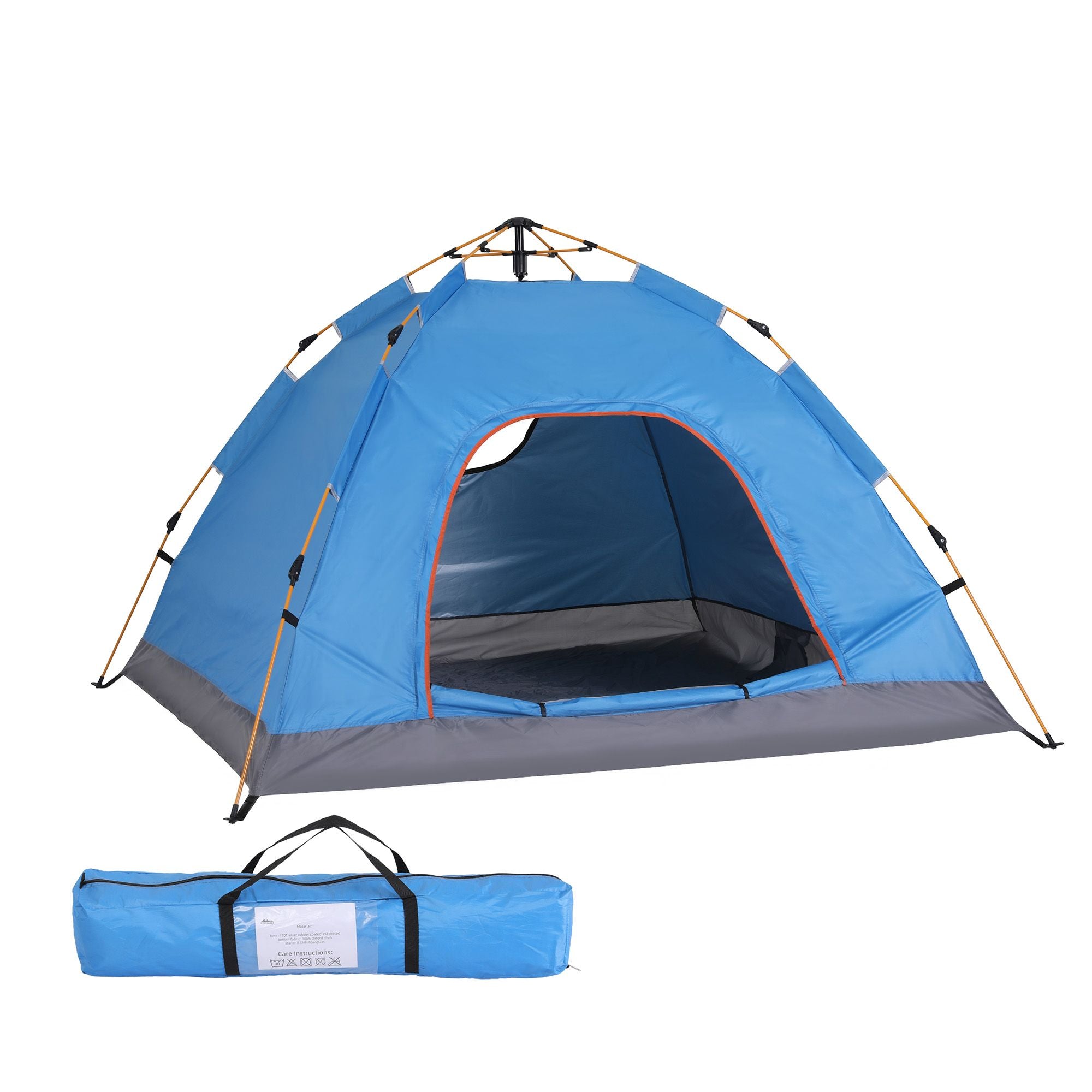 Weisshorn Camping Tent Instant Tent Pop up 2 Person Outdoor Hiking Tents Hiking Blue
