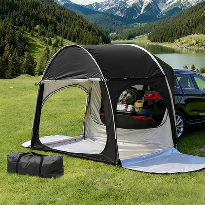 Weisshorn Camping Tent Car SUV Rear Hatchback Tents Canopy Portable Outdoor Family Black XFEL-TENT-CAR-BK